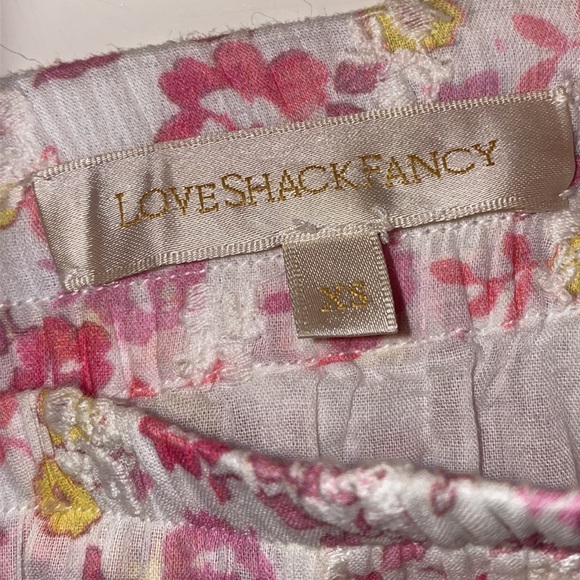 LoveShackFancy 🆕 Floral Pink Skirt, Size XS- NWOT - Picture 9 of 9